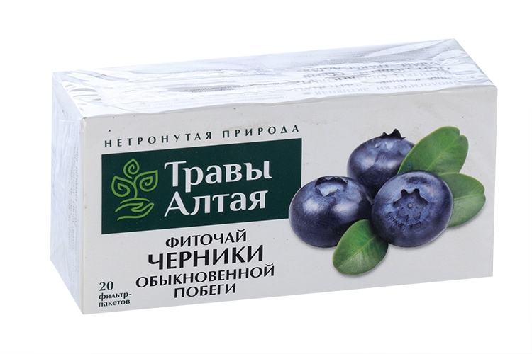 Черники обыкновенной побеги серии Алтай, 1,5 г, 20 шт