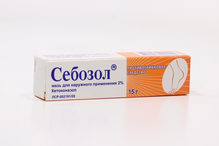Себозол 2 %, 15 г, мазь для наружного применения