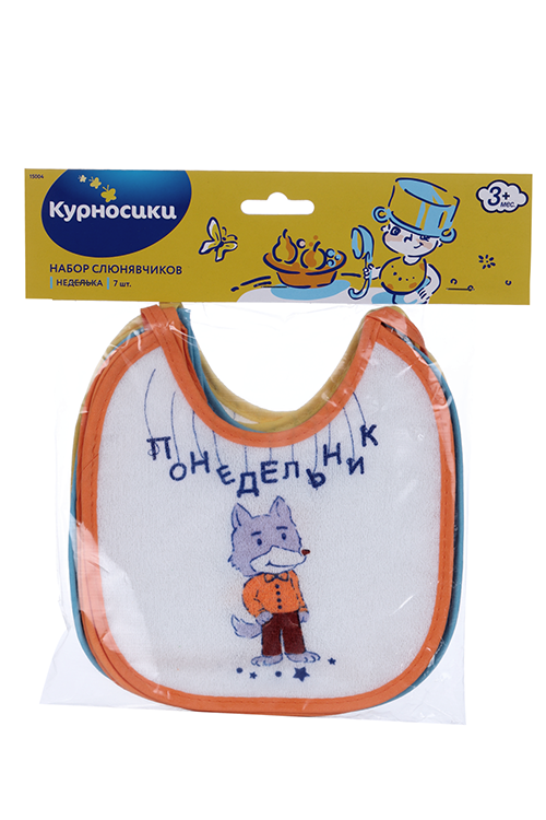 Набор Курносики слюнявчики 35% коттон, 7 шт, (15004)