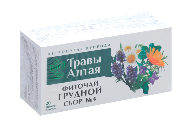 Грудной сбор №4 серии Алтай, 1,5 г, 20 шт, ф/п