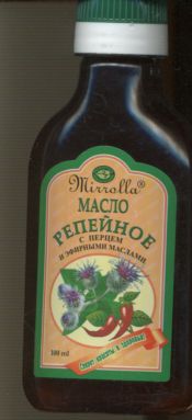 Масло Репейное с перцем и эфирными маслами, 100 мл