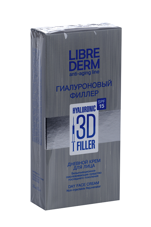 Крем Либридерм 3Д гиалуроновый филлер SPF15 дневной д/лица, 30 мл