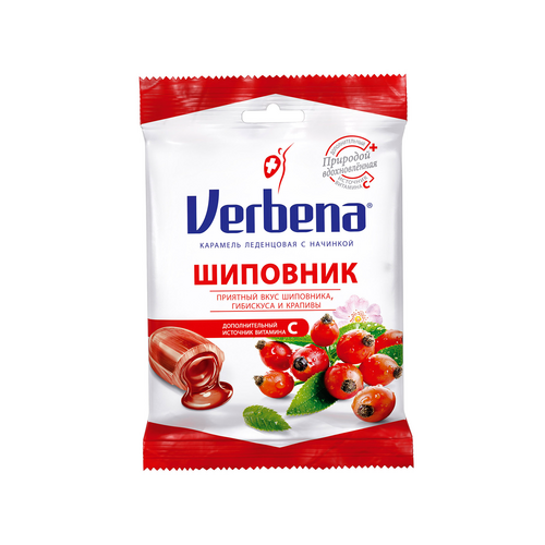 Карамель Вербена шиповник, 60 г