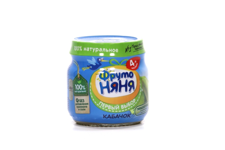 Пюре Фрутоняня кабачок (с 4 мес), 80 г