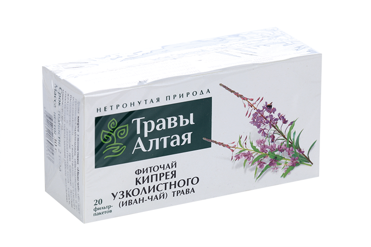 Кипрей узколистный (Иван чай) трава серии Алтай, 1,5 г, 20 шт