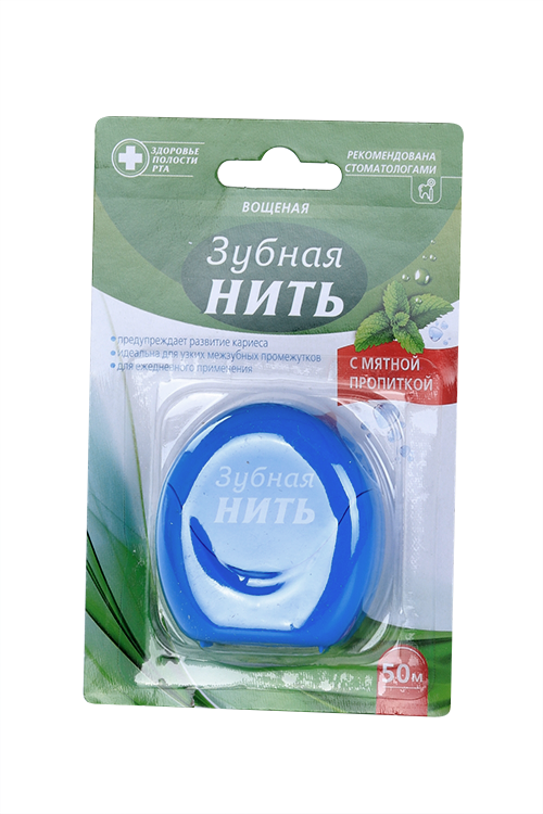 З/нить вощеная мятный вкус, 50 м