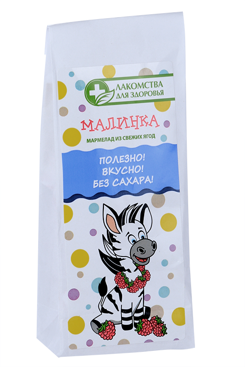 Мармелад желейный Малинка без сахара, 55 г