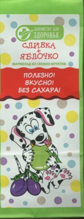 Мармелад желейный Сливка+Яблочко б/сахара, 55 г