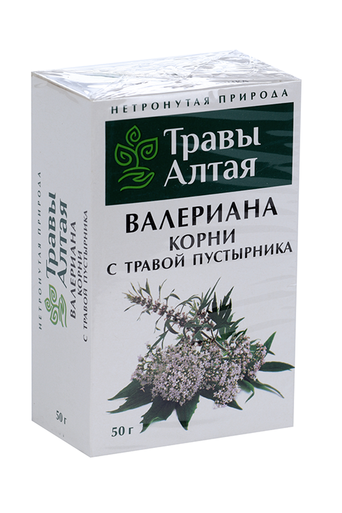 Валерианы корни с пустырником серии Алтай, 50 г