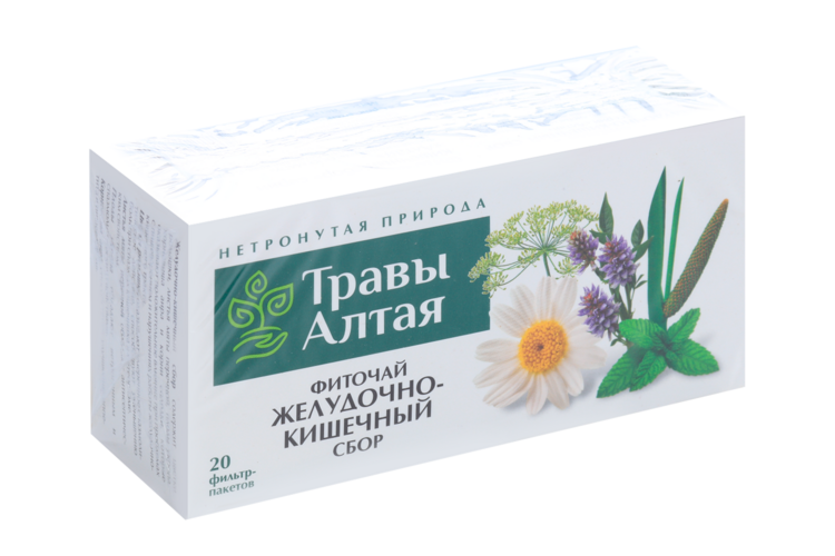 Желудочно-кишечный сбор серии Алтай, 1,5 г, 20 шт