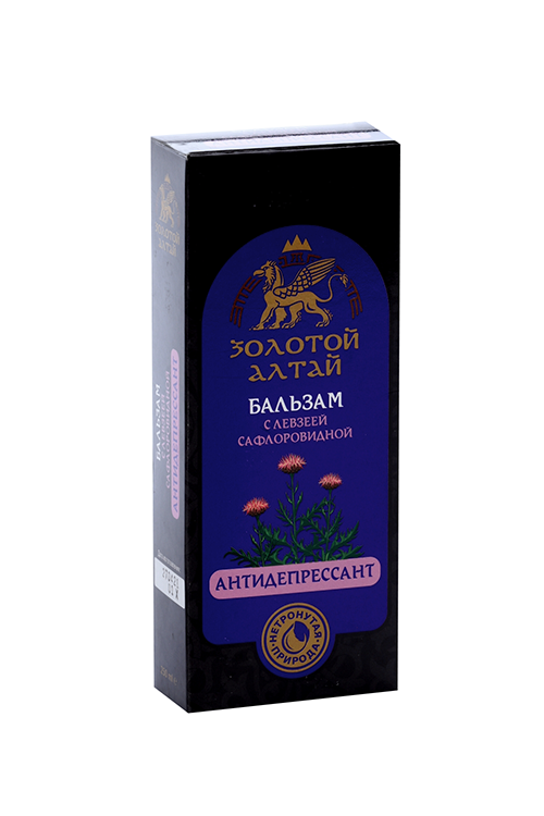 Бальзам Золотой Алтай б/алког Антидепрессант с левзеей, 250 мл