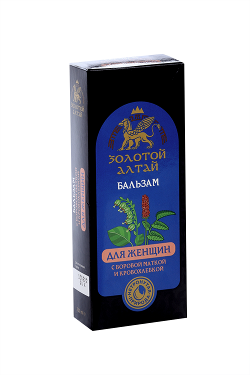 Бальзам Золотой Алтай б/алког Для женщин боровая матка/кровохлебка, 250 мл