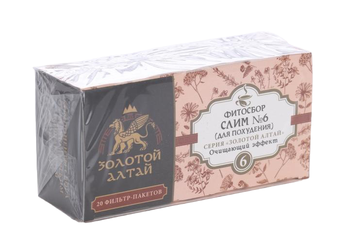 Для похудения сбор №6 Золотой Алтай очищающий эффект, 1,5 г, 20 шт