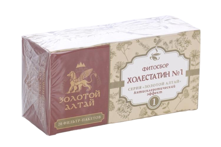 Холестатин фитосбор №1 Золотой Алтай антисклеротический эффект, 1,5 г, 20 шт