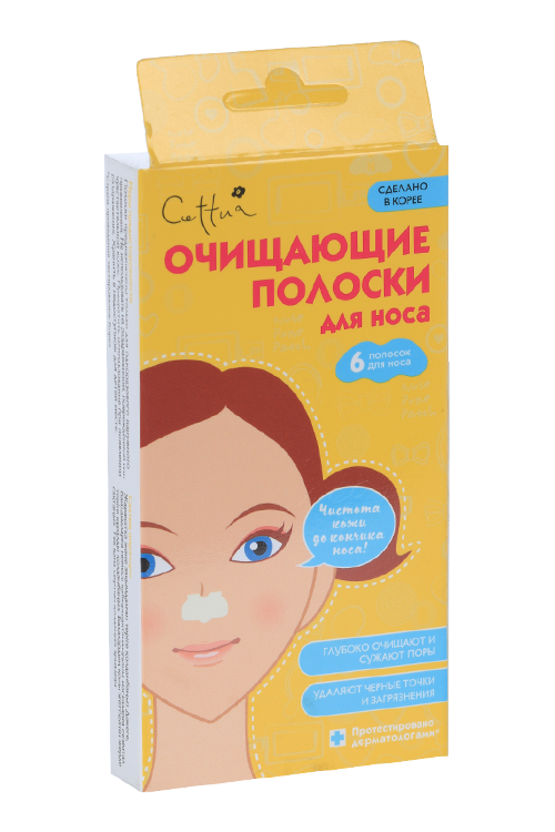Полоски Сеттуа д/носа очищ экстр гамамелиса, 6 шт, (101)