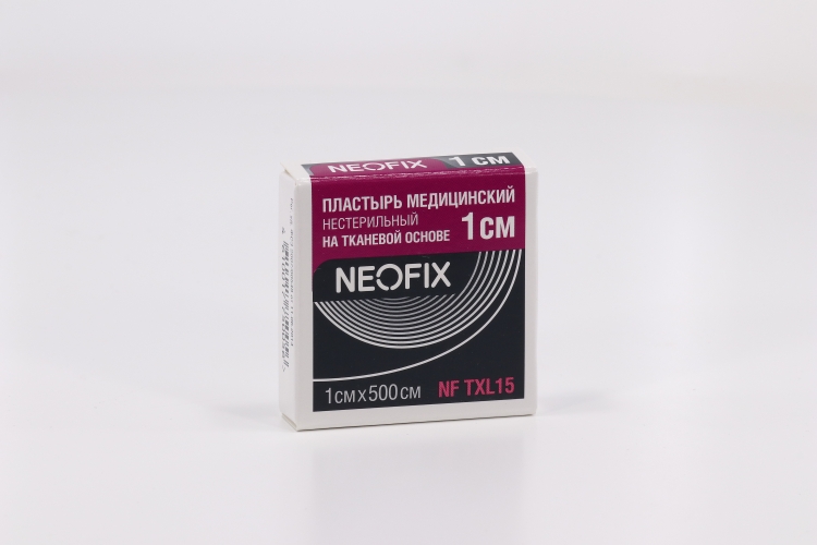 Пластырь Неофикс н/с на тканев основе бел цвета 1х500 см
