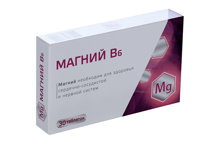 Магний В6 600 мг, 30 шт, таблетки
