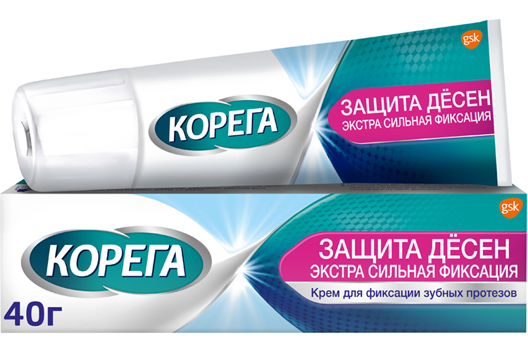 Крем Корега Защита десен д/зуб протезов, 40 г