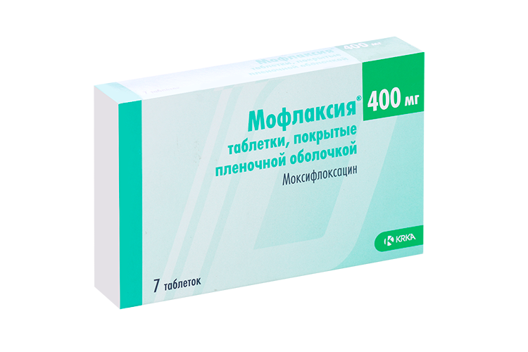 Мофлаксия 400 мг, 7 шт, таблетки покрытые пленочной оболочкой