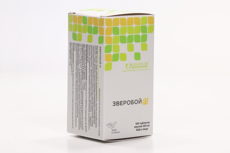 Зверобой П, 205 мг, 100 шт, таблетки