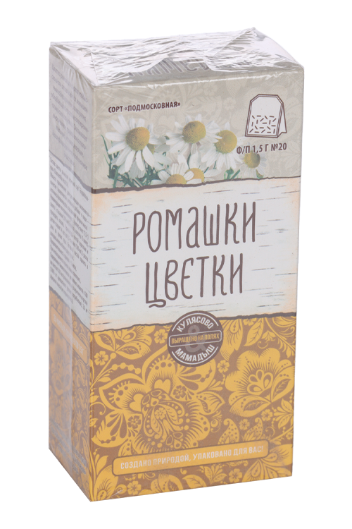 Ромашки цветки сорт Подмосковная, 1,5 г, 20 шт, ф/п
