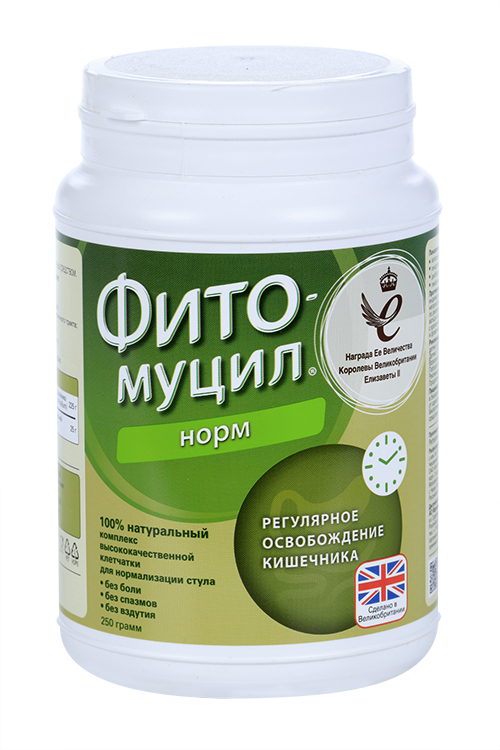 Фитомуцил Норм, 250 г, порошок для приготовления суспензии для приема внутрь