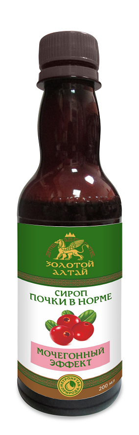 Сироп Золотой Алтай Почки в норме, 200 мл