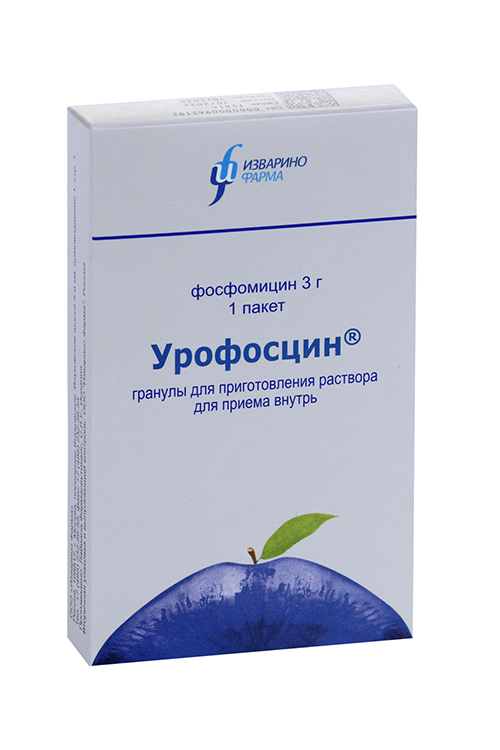 Урофосцин 3 г, 8 г, гранулы для приготовления раствора для приема внутрь