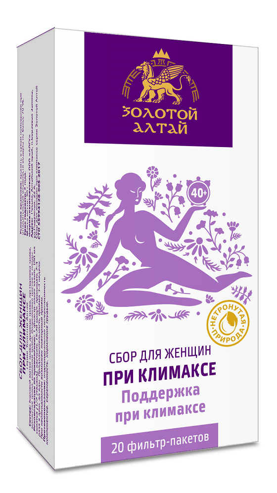 Сбор Золотой Алтай для женщин при климаксе, 1,5 г, 20 шт