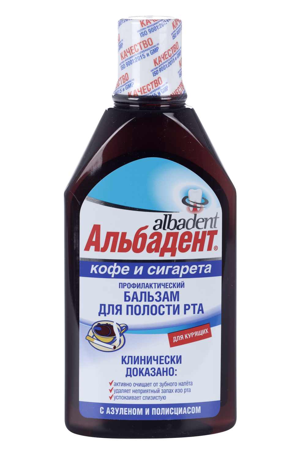 Бальзам АЛЬБАДЕНТ д/рта Кофе и сигарета, 400 мл
