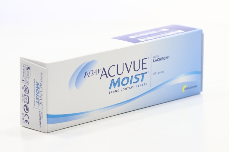 Линзы 1-Day Acuvue Moist (1уп=30шт) R:=8.5 D:=-04,00, 30 шт