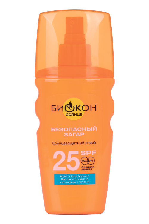 Спрей Биокон д/безопасного загара SPF-25, 160 мл