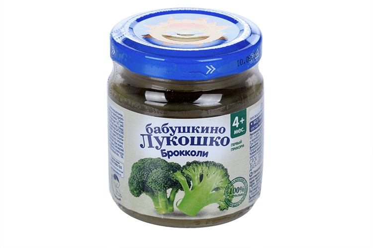 Пюре Бабушкино Лукошко из капусты брокколи, 100 г