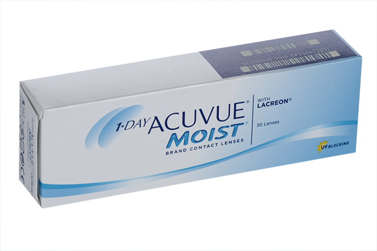 Линзы 1-Day Acuvue Moist R:=8.5 D:=-02,50, 30 шт