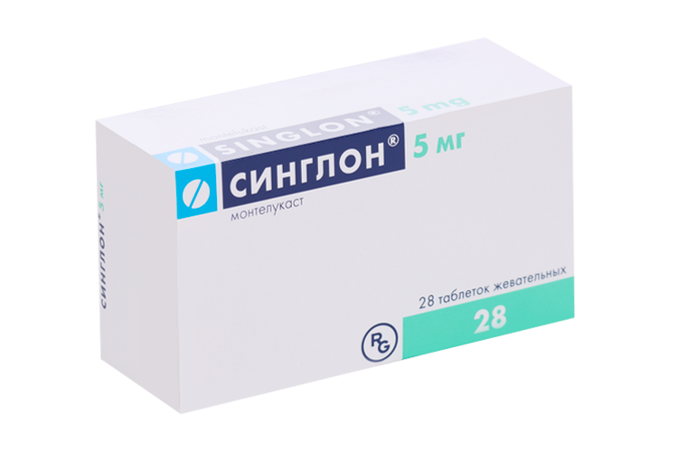 Синглон 5 мг, 28 шт, таблетки жевательные