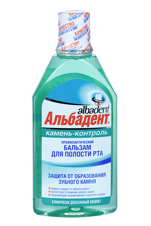 Бальзам АЛЬБАДЕНТ д/рта Камень-контроль, 400 мл