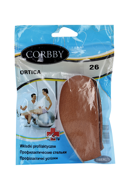 Стельки Корбби кожа+латекс р.26, Ortica