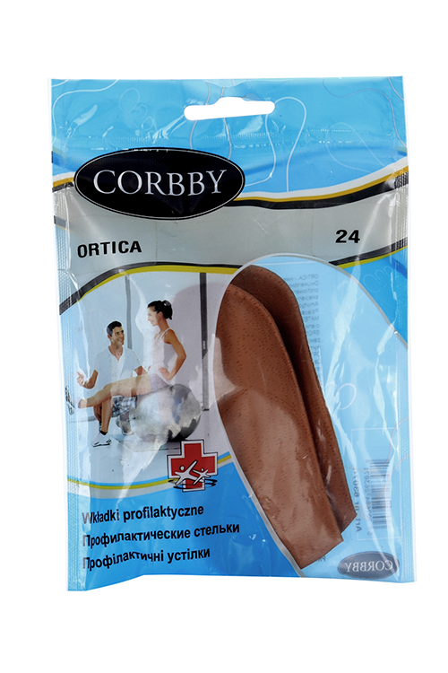 Стельки Корбби кожа+латекс р.24, Ortica