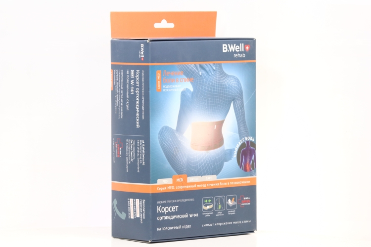 Корсет B Well ортопед поясничный MED W-141 р XХL беж