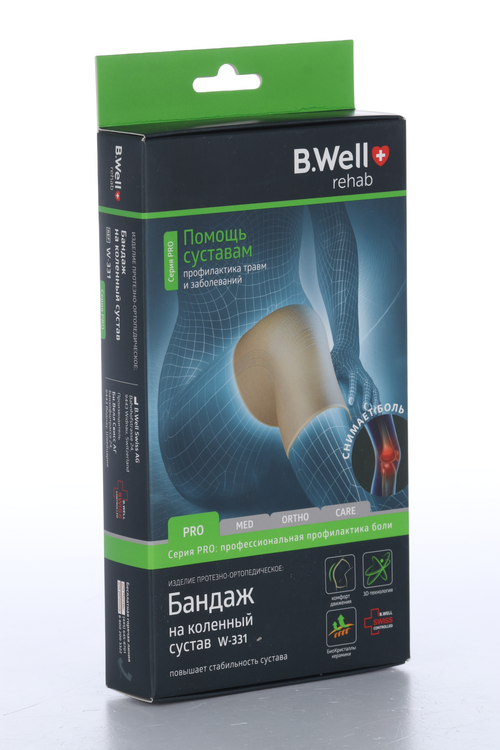 Бандаж B Well на коленный сустав PRO W-331 L
