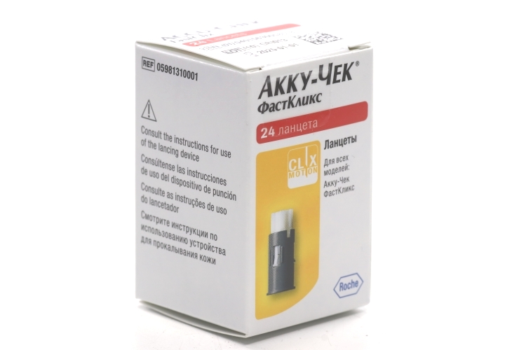 Ланцеты Акку-Чек Фасткликс, 24 шт