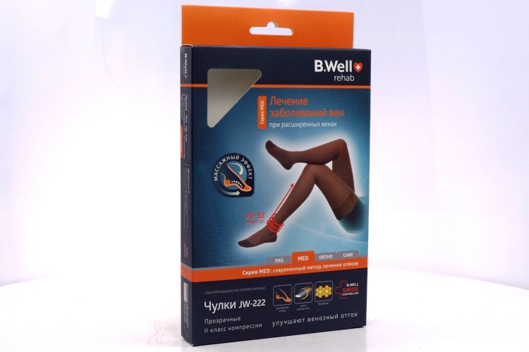 Чулки B Well MED 2 класс компр JW-222 р 2 натур
