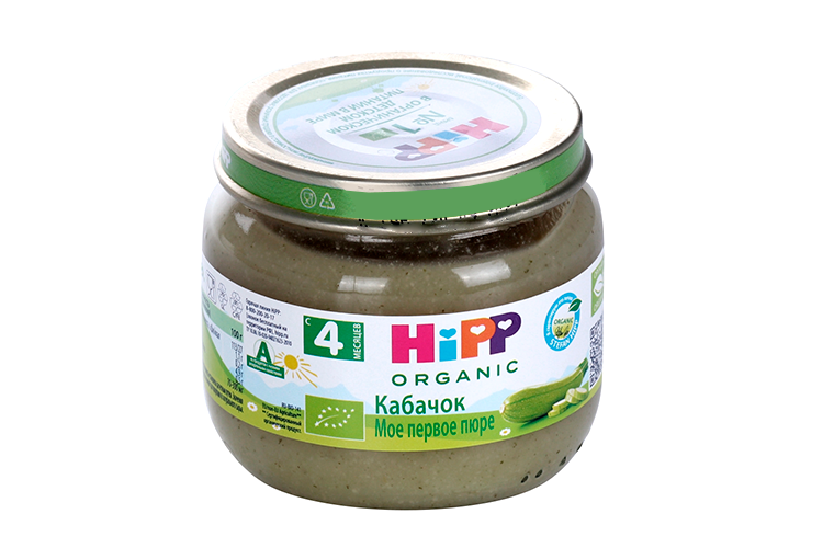 Пюре Хипп овощное Кабачок, 80 г
