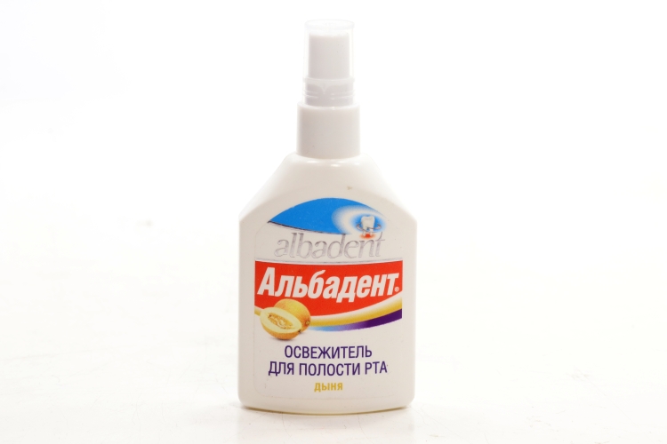 Освежитель АЛЬБАДЕНТ д/рта дыня, 35 мл