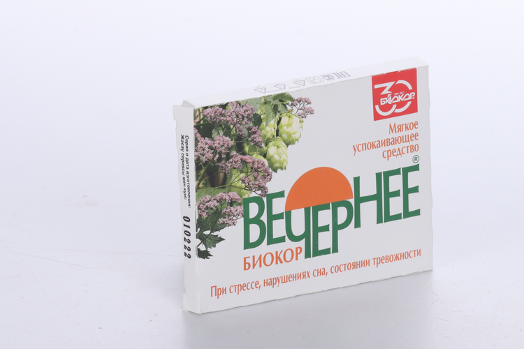 Вечернее Биокор, 0,18 г, 30 шт, таблетки