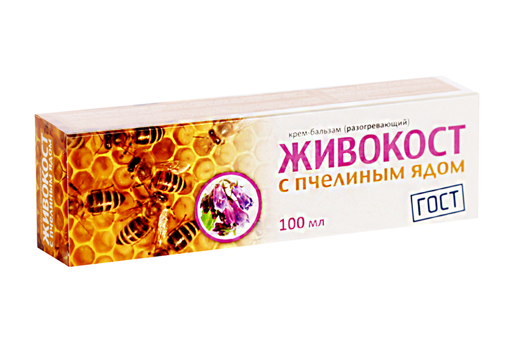 Крем-бальзам Живокост с пчелиным ядом д/суставов, 100 мл