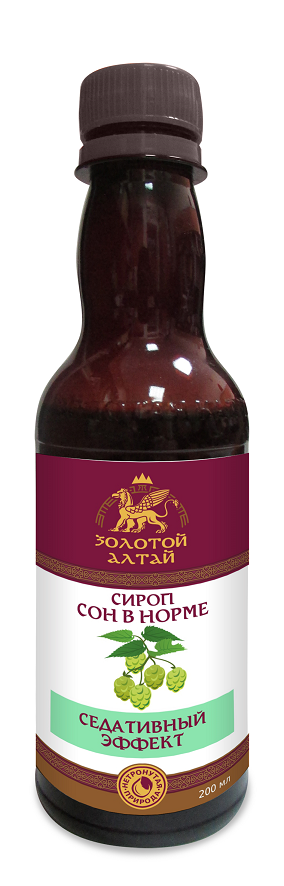 Сироп Золотой Алтай Сон в норме, 200 мл