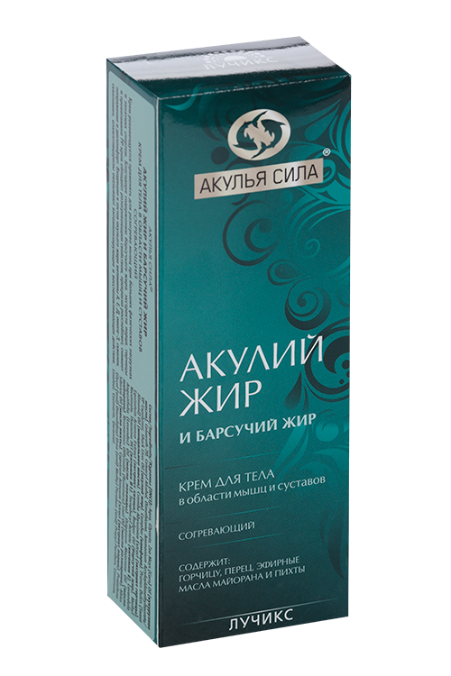 Крем Акулий жир д/тела барсучий жир согрев, 75 мл