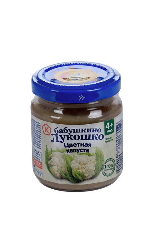 Пюре Бабушкино Лукошко из цветной капусты, 100 г