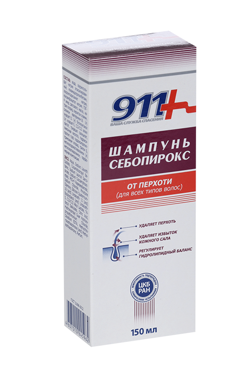 Шампунь 911 Себопирокс п/перхоти, 150 мл